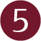 Number five in a maroon circle