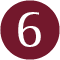 Number six in a maroon circle