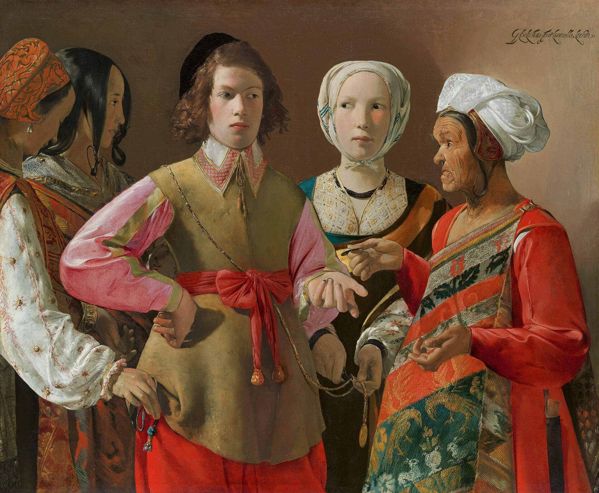 Georges de La Tour, France 1593 – 1652 / The Fortune-Teller c.1630s / Oil on canvas / 101.9 x 123.5cm / Rogers Fund, 1960 / 60.3 / Collection: The Metropolitan Museum of Art, New York