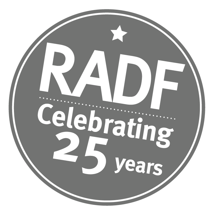 RADF 25 year logo